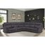 Mason Charcoal 6 Piece Modular Power Reclining Sectional With Power Headrests Console In Charcoal