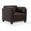 Matias Chocolate Leather Accent Chair