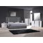 Matisse Charcoal Upholstered Platform Bedroom Set