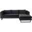 Matthew Shadow Grey Fabric Sectional Sofa HGSC560