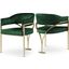 Maximilian Green Velvet Dining Chair Set of 2 0qb24543908