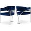Maximilian Navy Velvet Dining Chair Set of 2 0qb24543019