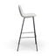 Maxine Boucle Bar Height Stools Set of 2 In White