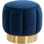 Maxine Channel Tufted Ottoman In Navy