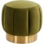 Maxine Channel Tufted Ottoman In Olive