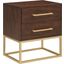 Maxine Night Stand In Brown