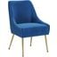 Maxine Dining Chair In Navy Blue And Gold