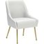 Maxine Dining Chair In White And Gold