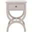 Maxine Quartz Grey Accent Table with Storage Drawer