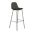Maxine Vegan Leather Bar Height Stools Set of 2 In Midnight