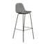 Maxine Vegan Leather Bar Height Stools Set of 2 In Slate