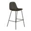 Maxine Vegan Leather Counter Height Stools Set of 2 In Midnight