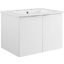 Maybelle 24 Inch Wall-Mount Bathroom Vanity In White