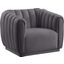 McAlister Grey Velvet Chair