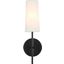 Mel 1 Light Black And White Shade Wall Sconce