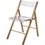 Menno Acrylic Folding Chair In Brushed Gold