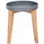 Menria Side Table in Natural and Grey