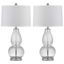 Mercurio Clear 28.5 Inch Double Gourd Lamp Set of 2 LIT4155A