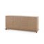 Meredith Extra Large 4-Door Cabinet In Flax Brown