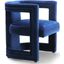 Meridian 530Navy Eva Series Armchair Velvet Accent Chair