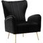 Meridian 532Black Opera Series Armchair Velvet Accent Chair