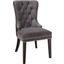 Meridian 740GreyC Nikki Series Contemporary Fabric Wood Frame Dining Room Chair