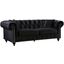 Meridian Chesterfield 2 Piece Living Room Set in Black