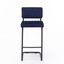 Mesa Bar Height Stool Set of 2 In Sapphire