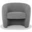 Metro Blythe Accent Chair In Boucle Charcoal Upholstery