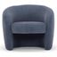 Metro Blythe Accent Chair In Dust Blue Upholstery