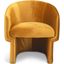 Metro Jessie Accent Chair In Mustard Upholstery