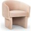 Metro Jessie Accent Chair In Rosa Pink Upholstery