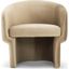 Metro Jessie Accent Chair In Taupe Upholstery