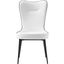 Mickey White Leather Dining Chair Set Of 2