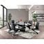 Midvale Dining Table In Black and Chrome