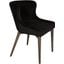 Mila Dining Chair Set of 2 In Black Velvet