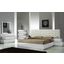 Milan White Lacquer Platform Bedroom Set