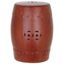 Ming Red Woodedn Finish Forest Garden Stool