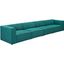 Mingle Teal 4 Piece Upholstered Fabric Sectional Sofa Set EEI-2829-TEA
