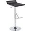Mirage Ale Adjustable Bar Stool in Chrome and Black Mesh