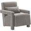 Mirage Boucle Upholstered Armchair In Light Gray