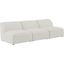 Miramar Durable Linen Textured Modular Sofa In Cream