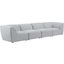 Miramar Grey Durable Linen Modular Sofa 683Grey-S142