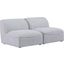 Miramar Grey Durable Linen Modular Sofa 683Grey-S66