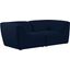 Miramar Durable Linen Textured Modular Sofa In Navy