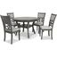 Mitchell Gray 5 Piece Dining Room Set EC-D1763-50S-GRY
