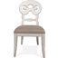 Mix N Match Chipped White Scroll Upholstered Side Chair Set Of 2