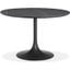 Baux Dining Table In Slate Grey Ceramic Top And Black Legs
