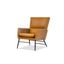 Morisson Whiskey Leather And Black Legs Lounge Chair