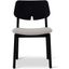 Modern Brazilian Beth Side Chair In Boucle Crafted Glaze Seat and Ebano Frame